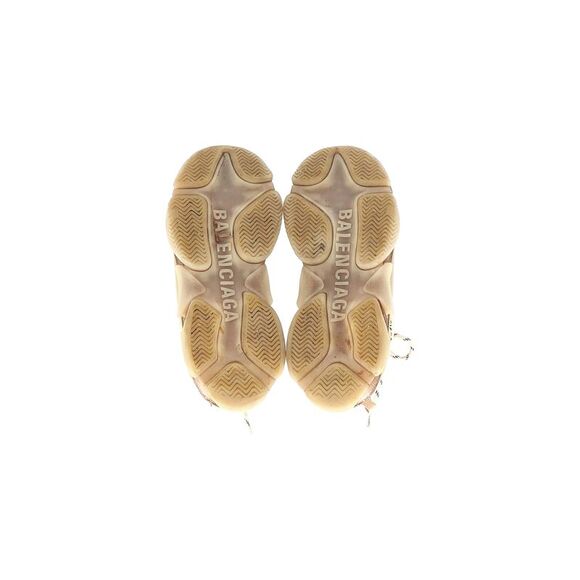 Balenciaga Triple S Clear Sole Sneakers in Cream Polyurethane - Picture 7 of 10